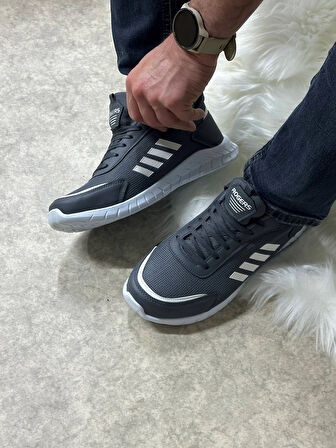 Günlük Erkek Sneaker Fileli Bağcıklı Rahat Esnek Dikiş Detaylı Yürüyüş Spor Ayakkabı 1453
