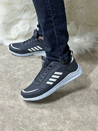 Günlük Erkek Sneaker Fileli Bağcıklı Rahat Esnek Dikiş Detaylı Yürüyüş Spor Ayakkabı 1453