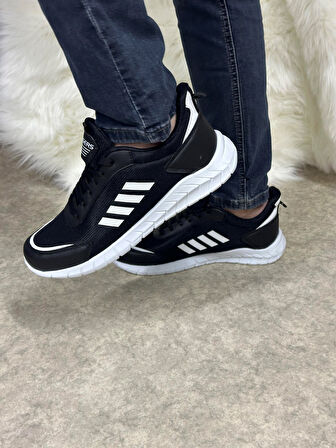 Günlük Erkek Sneaker Fileli Bağcıklı Rahat Esnek Dikiş Detaylı Yürüyüş Spor Ayakkabı 1453