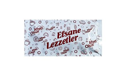 Efsane Lezzetler Baskılı Kolonyalı Mendil 6x12 cm 100 Adet