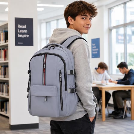 Unisex Çok Bölmeli Okul Sırt Çantası – Ortaokul, Lise, Seyahat ve Outdoor