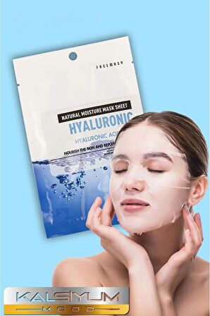  Yüksek Moleküler Hyaluronic Acid Mask Nem Bombası Asit Mask Hint Yağı Özlü