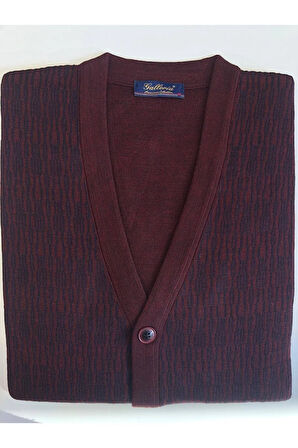 Galeria Çelik Örme Yün Akrilik Düğmeli Cep Detaylı Hırka