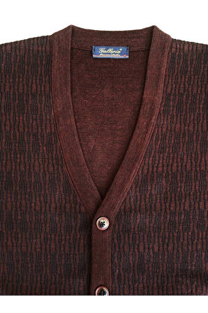 Galeria Çelik Örme Yün Akrilik Düğmeli Cep Detaylı Hırka