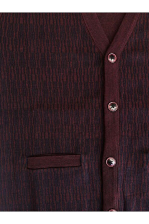 Galeria Çelik Örme Yün Akrilik Düğmeli Cep Detaylı Hırka