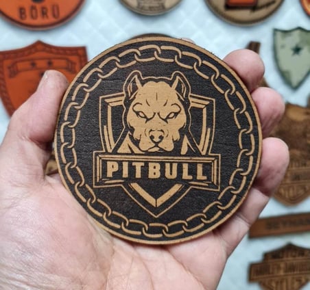 PİTBULL - Deri PEÇ2 - Arma - Askeri Patch pitbul peç patch 8 cm Çap