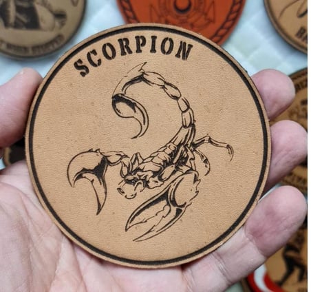 Akrep Deri PEÇ - Arma - Scorpion Leather Patch 