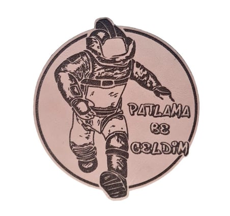 EOD Bomba İmha Deri PEÇ -Geldim Geldim Patlama -Arma - Leather Patch2