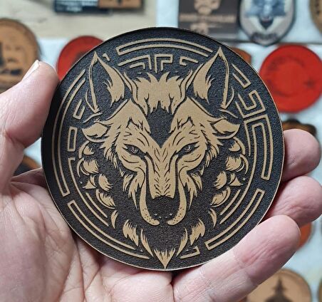 KURT Deri Peç - Arma - Wolf Leather PAtch