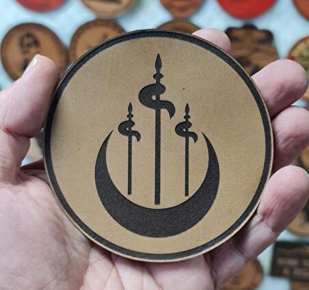 Alperen Ocakları Deri Peç - Arma - Leather PAtch