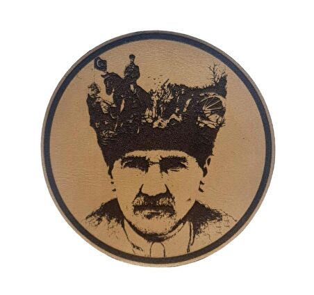 ATATÜRK - Deri Peç - Arma - Leather Patch