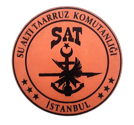 SAT (Su Altı Taarruz) Deri PEÇ- Arma - Patch