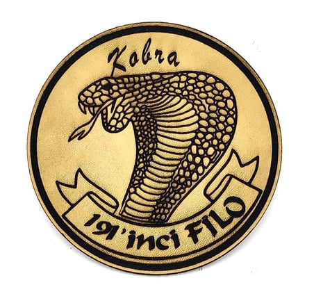 191 FİLO Deri PEÇ - Arma - Askeri Patch