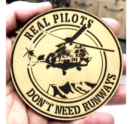 REAL PILOTS DONT NEED RUNWAYS COUGAR Deri PEÇ - Arma - Askeri Patch