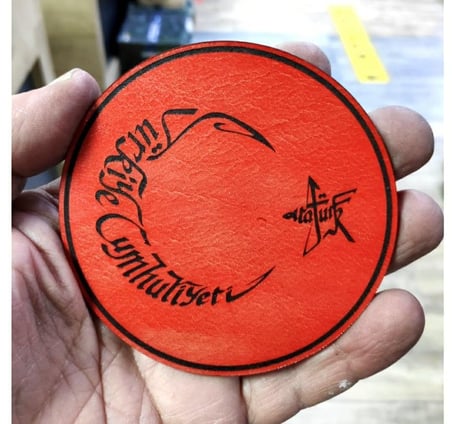 AYYILDIZ ATATÜRK Deri PEÇ - Arma - Askeri Patch