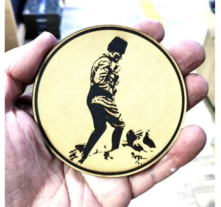 ATATÜRK KOCATEPE Deri PEÇ - Arma - Askeri Patch