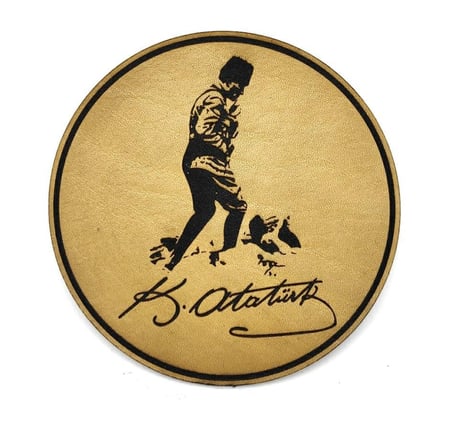 ATATÜRK KOCATEPE Deri PEÇ - Arma - Askeri Patch