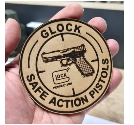 GLOCK  Deri PEÇ - Arma - Askeri Patch