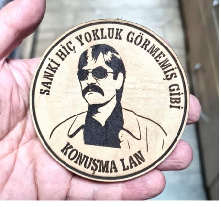 BABAYİĞİT Sanki Hiç Yokluk Görmemiş Gibi Konuşma Lan Deri PEÇ - Arma - Askeri Patch