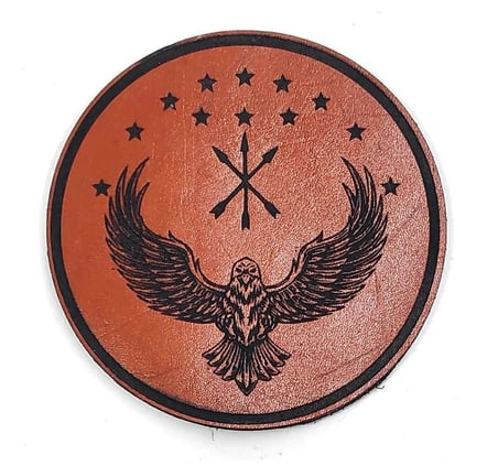 ADİGE - ÇERKES  Deri PEÇ- Arma - Patch
