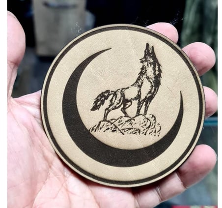 BOZKURT HİLAL Deri PEÇ - Arma - Askeri Patch