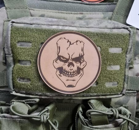 KURU KAFA NO:2 - Deri PEÇ - Arma - Askeri Patch