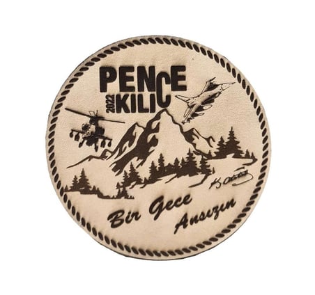 PENÇE KILIÇ HAREKATI - Deri PEÇ - Arma - Askeri Patch
