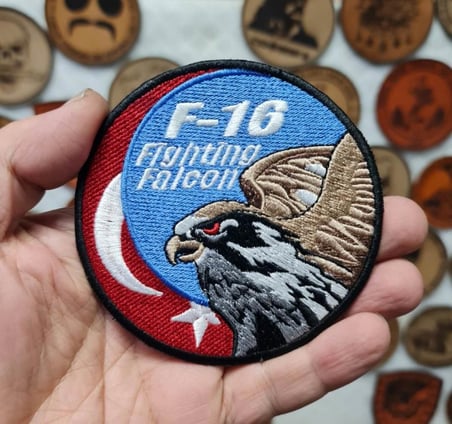 F16 Fighting Falcon Askeri Patch Yama Havacı Peç- PEÇ