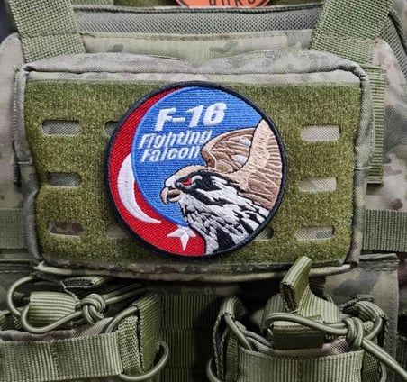 F16 Fighting Falcon Askeri Patch Yama Havacı Peç- PEÇ