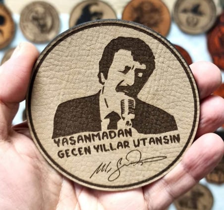 Müslüm Baba Yaşanmadan Geçen Yıllar Utansın - Deri PEÇ - Arma - Askeri Patch