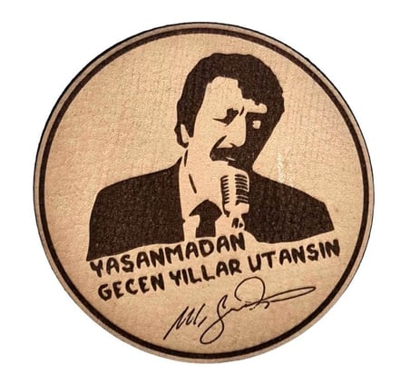 Müslüm Baba Yaşanmadan Geçen Yıllar Utansın - Deri PEÇ - Arma - Askeri Patch