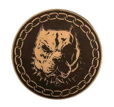 PİTBULL - Deri PEÇ - Arma - Askeri Patch pitbul peç