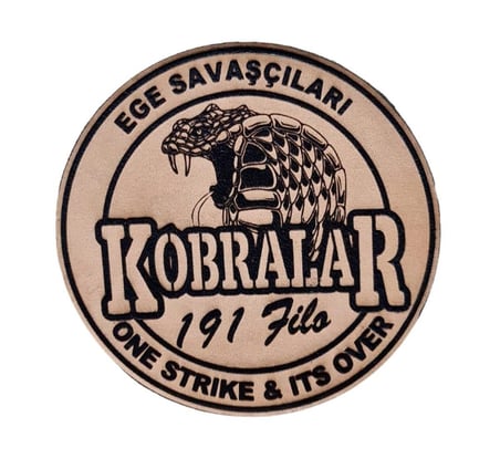 191 FİLO EGE SAVAŞÇILARI  Deri PEÇ - Arma - Askeri Patch