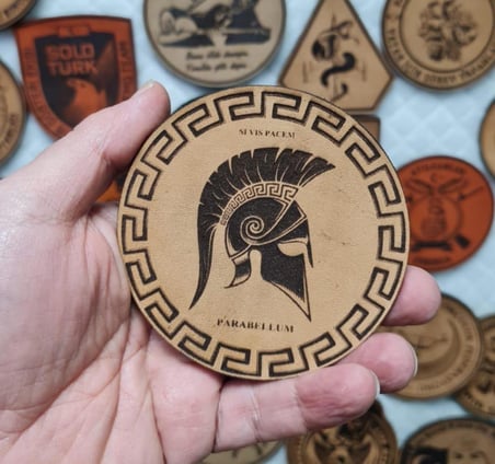 SI VIS PACEM PARABELLUM Deri PEÇ - Arma - Askeri Patch