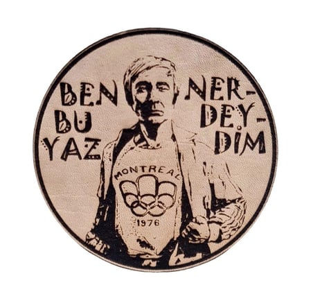 Ben Bu Yaz Nerdeydim Badi Ekrem Deri PEÇ - Arma - Askeri Patch