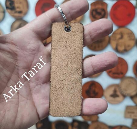 SAT Sualtı Taarruz Komutanlığı Deri Anahtarlık  - Arma - Leather Key Holder