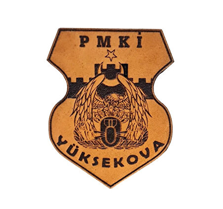 METİ PMKİ YÜKSEKOVA  Deri PEÇ - Arma - Leather Patch