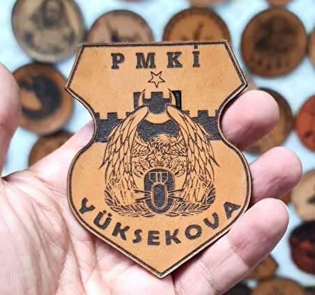 METİ PMKİ YÜKSEKOVA  Deri PEÇ - Arma - Leather Patch