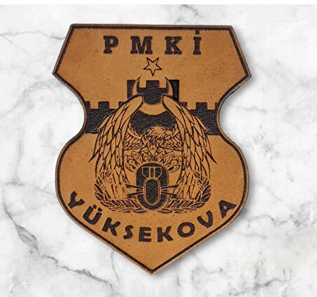 METİ PMKİ YÜKSEKOVA  Deri PEÇ - Arma - Leather Patch