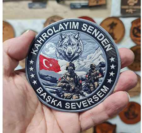 BOZKURT ASKER  PEÇ ,KAHROLAYIM SENDEN BAŞKA SEVERSEM  - Arma - TPU Patch