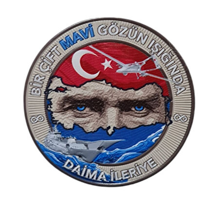 ATATÜRK  PEÇ , BİR ÇİFT MAVİ GÖZÜN IŞIĞINDA  - Arma - TPU Patch