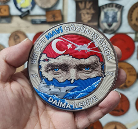 ATATÜRK  PEÇ , BİR ÇİFT MAVİ GÖZÜN IŞIĞINDA  - Arma - TPU Patch