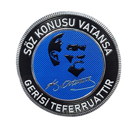 ATATÜRK - SÖZ KONUSU VATANSA   - Arma - TPU Patch