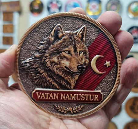 BOZKURT 3 BOYUT VATAN NAMUSTUR Peç- 3d Arma - TPU Patch