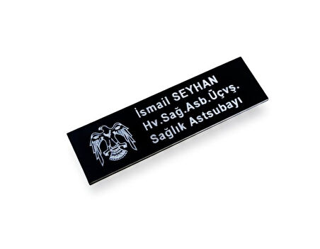 Yaka İsimliği - Hava Kuvvetleri Arkası Mıknatıslı isimlik - Sağlık Personeli İsimliği 