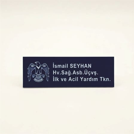 Yaka İsimliği - Hava Kuvvetleri Arkası Mıknatıslı isimlik - Sağlık Personeli İsimliği