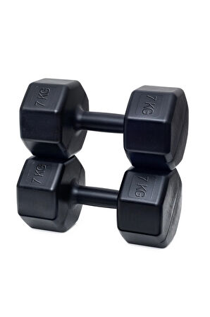 PS SPOR 7 KG DAMBIL X 2 ADET = 14 KG + 5 ÇEŞİT PLASTES VE EGZERSİZ SETİ