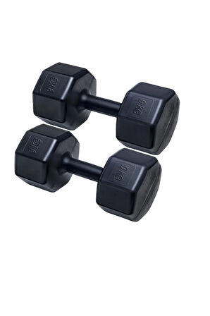 PS SPOR 9 KG DAMBIL X 2 ADET = 18 KG + 5 ÇEŞİT PLASTES VE EGZERSİZ SETİ