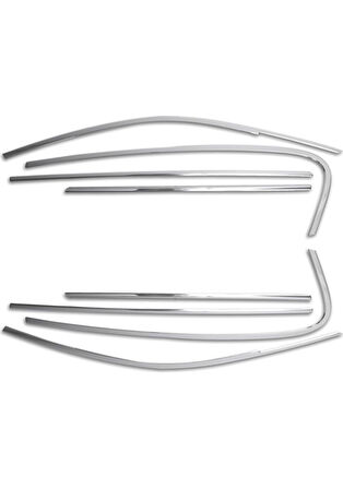 BMW 1 SERİSİ F20 Uyumlu 2013-2019 CAM ÇERÇEVESİ 8 Parça Paslanmaz Krom