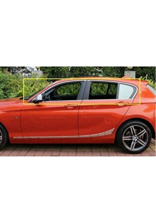 BMW 1 SERİSİ F20 Uyumlu 2013-2019 CAM ÇERÇEVESİ 8 Parça Paslanmaz Krom